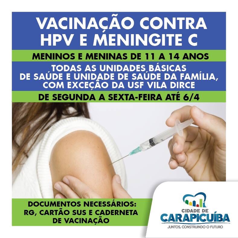 Read more about the article vacinação contra HPV e Meningite C
